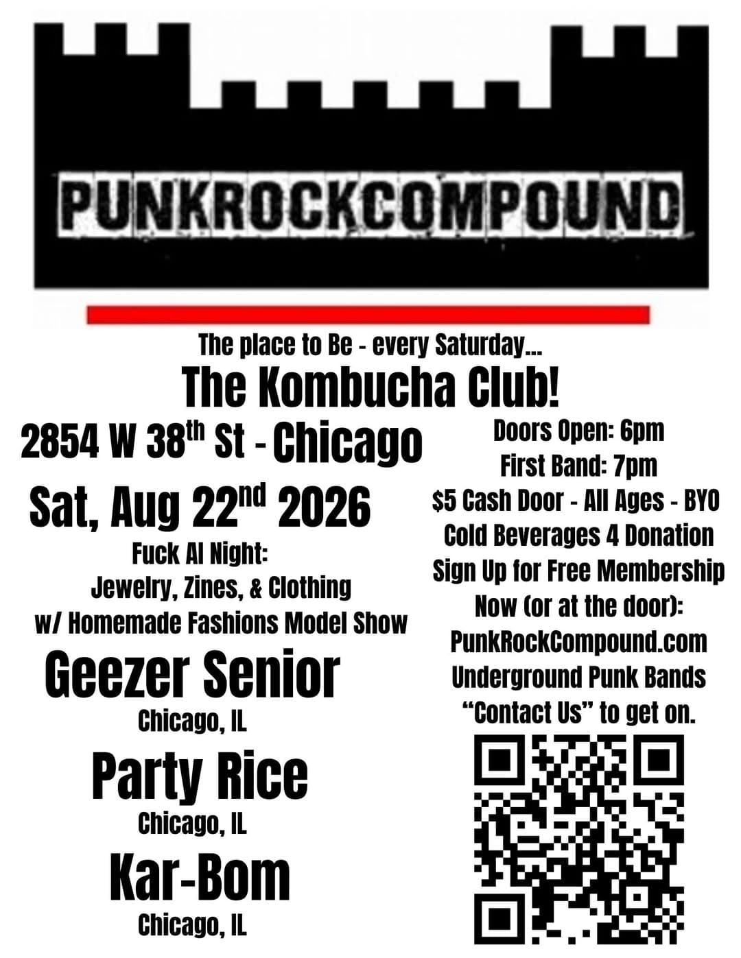 Flyer submitted via chicagopunkscene.com.